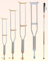 walking crutches